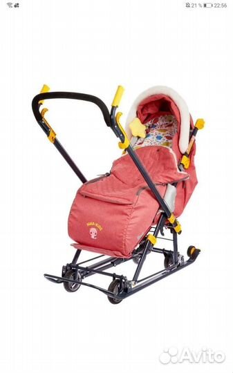 Детские санки коляска ника