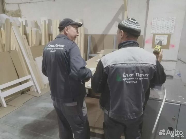 Экокровать Софа 2, на 2 детей. Массив сосны