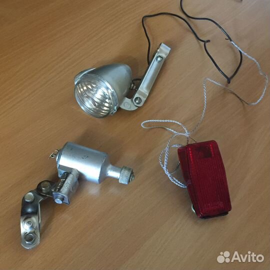Ретро вело-фара и динамо-генератор СССР
