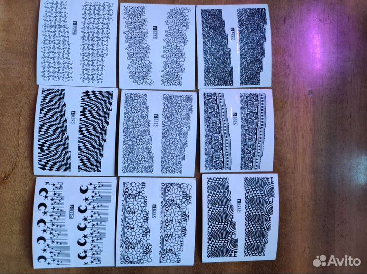 Наклейки на ногти 1