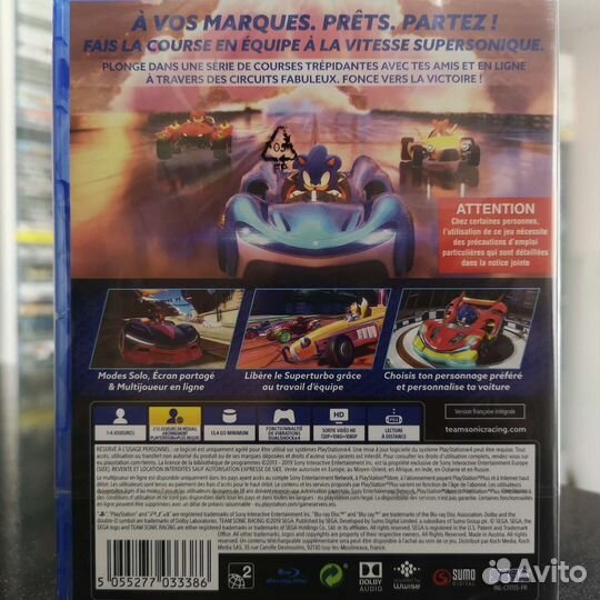 Team Sonic Racing PS4 (новый)