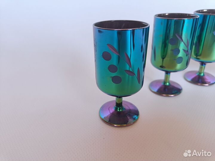 Рюмки цветное стекло СССР