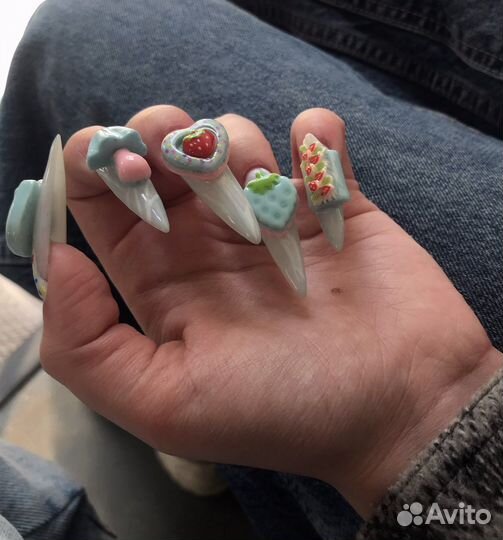 Маникюр наращивание ногтей