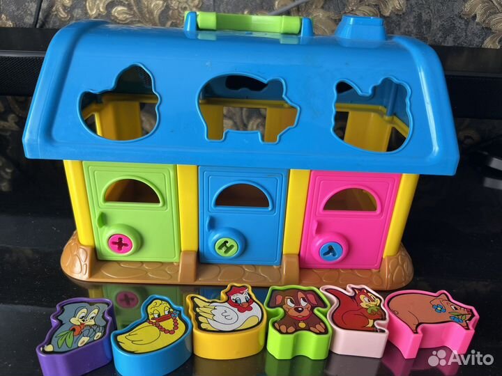 Развивающие игрушки сортер домик животные