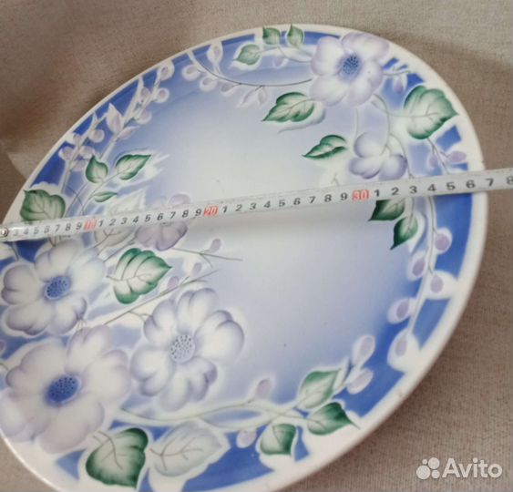 Большое фарфоровое блюдо СССР