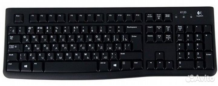 Клавиатура Logitech K120 черный (920-002522)