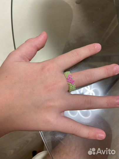 Кольцо из бисера