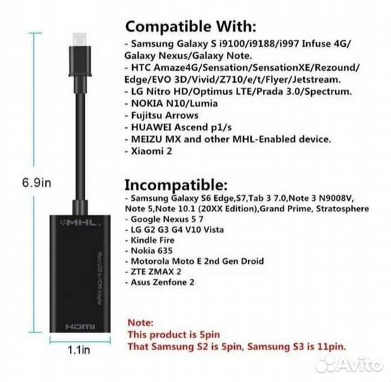Micro usb to hdmi