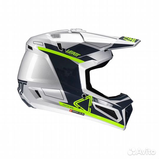 Silver Шлем Leatt Helmet Kit Moto 3.5 V25 Steel