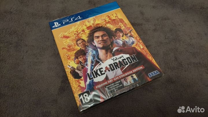 Нов/зап Yakuza like a dragon steelbook ps4