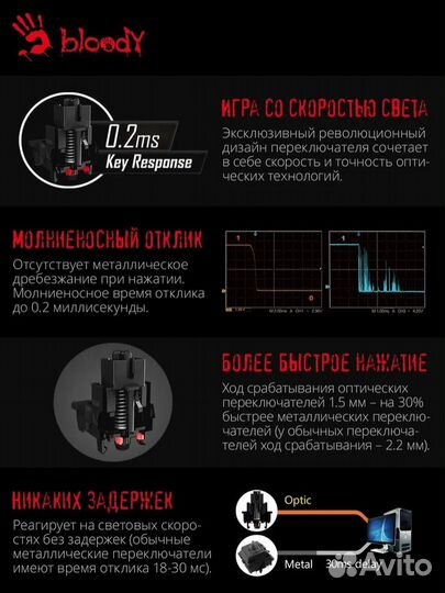 Игровая клавиатура A4 Bloody B314