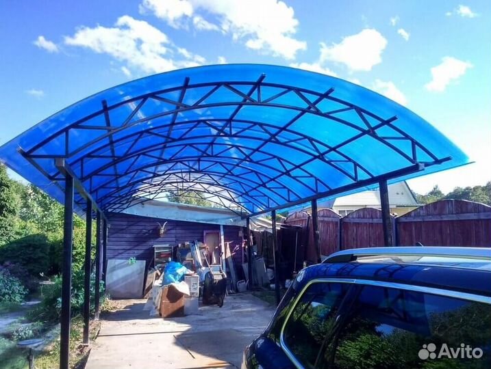 Навес для авто 5х5.5