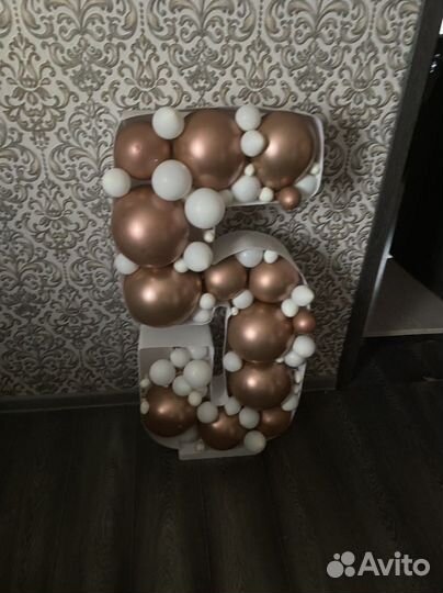 Продам гирлянду из шаров и цифру аэромазайку
