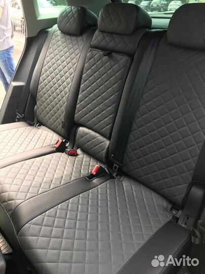Авточехлы автопилот Тигуан 2 ромб 2020 со столик