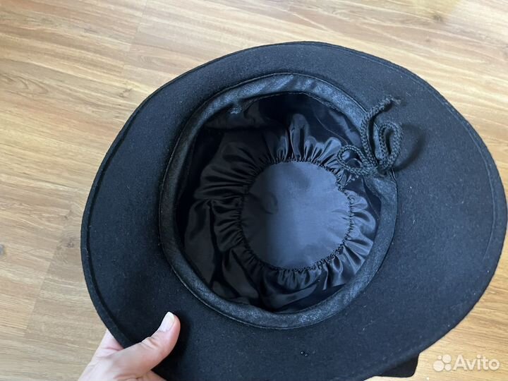 Шляпа женская черная
