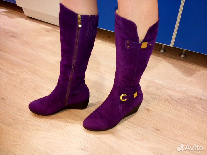 Замшевые Сапоги