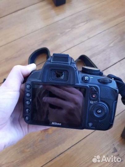 Зеркальный фотоаппарат nikon d3100, объектив 18-55