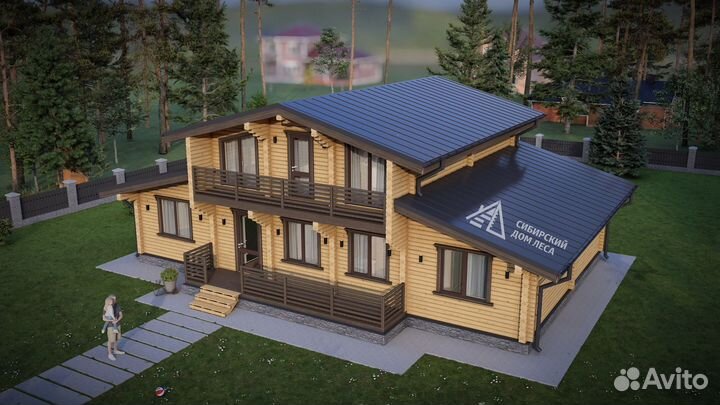 Дом 9х15 из профилированного бруса