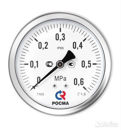 Манометр Росма тм-521тэ (0-100MPa) M20x1.5 1.0 кор