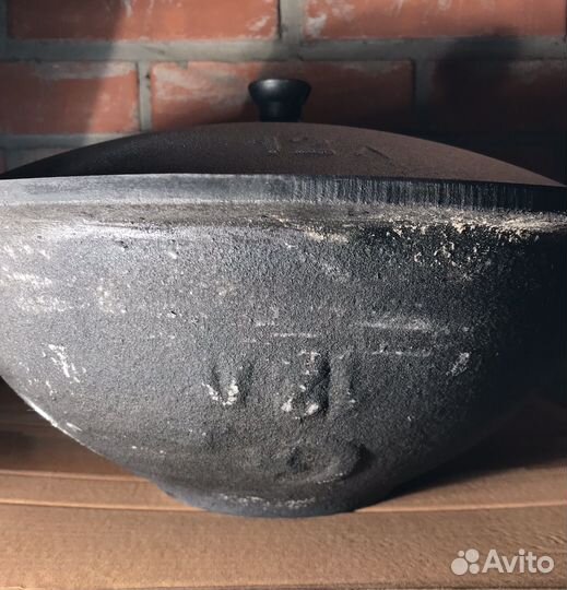 Казан узбекский чугунный 12 литров