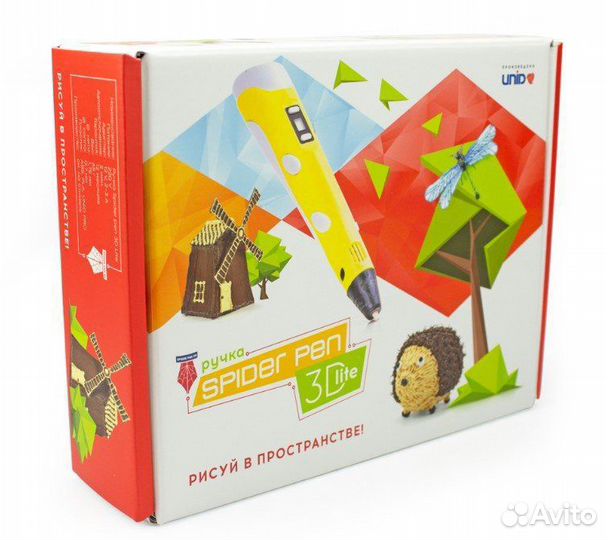 3Д ручка Spider Pen lite 2 года гарантия 10 м плас
