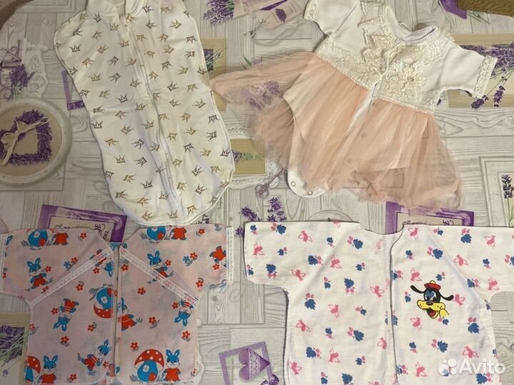 Пакет одежды для девочки с рождения