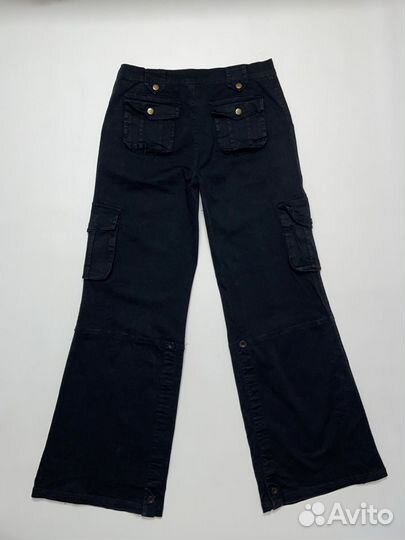 Женские широкие джинсы карго