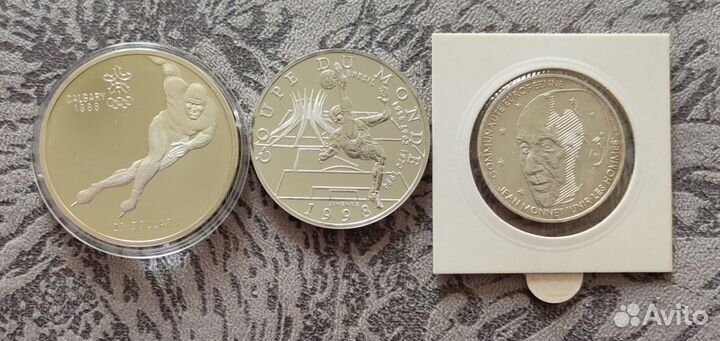 Монеты разных стран серебро