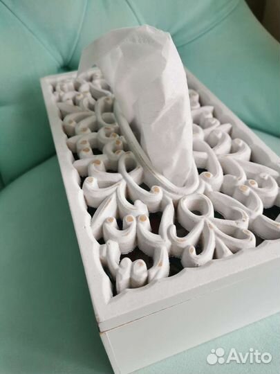 Коробка для салфеток, салфетница деревянная