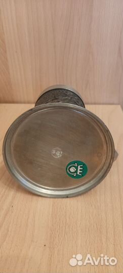 Оловянная пивная кружка с крышкой
