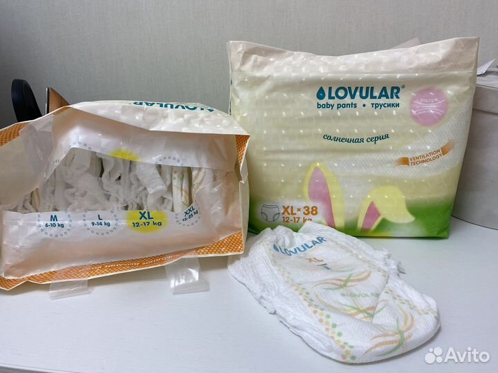 Памперсы трусики Lovular (XL) 12-17 кг
