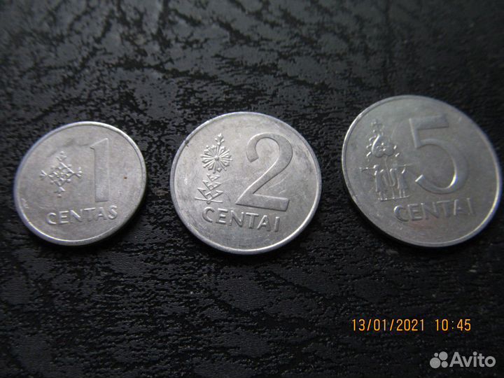 Монеты Литвы набор