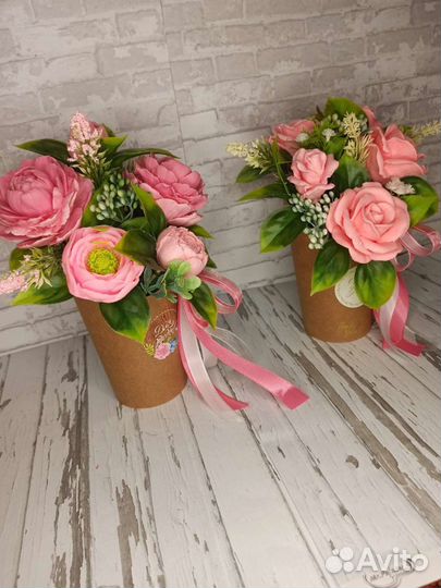 Букет из мыла ручной работы