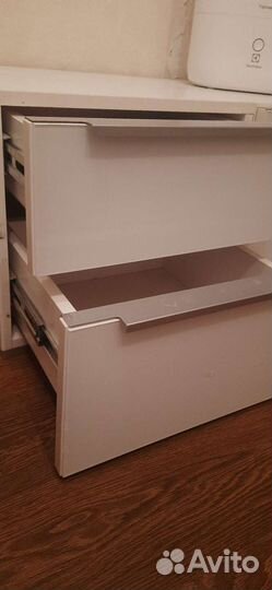 Тумба прикроватная белая 2 шт