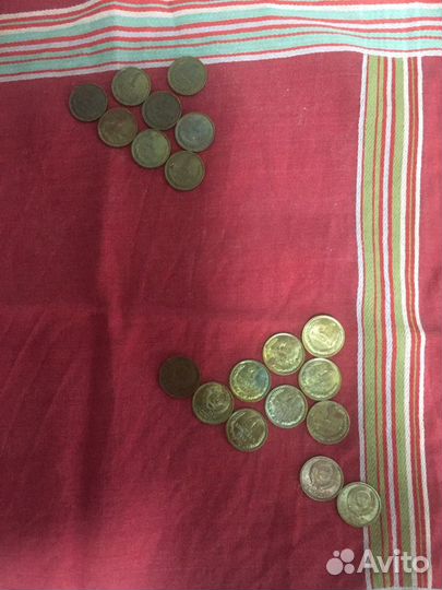 Монеты СССР номиналом 1 копейка