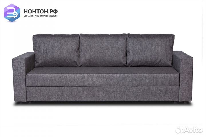 Диван еврокнижка Торонто темно-серый