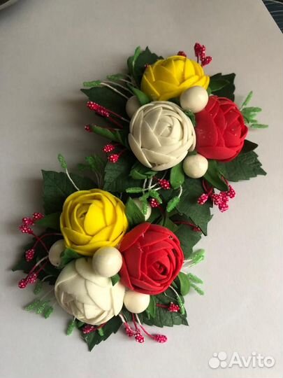 Резиночки для волос ручной работы