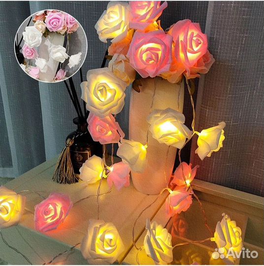 Украшение для декора дома, Белые розы