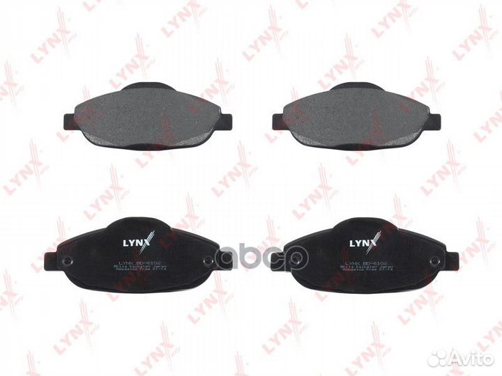 Колодки тормозные передние BD-6102 lynxauto