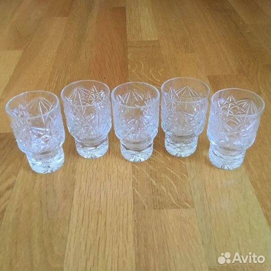 Хрустальные рюмки и стопки СССР