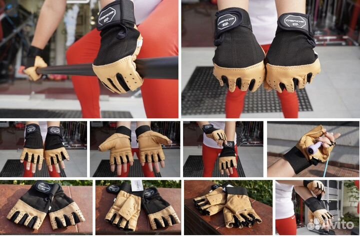 Перчатки для фитнеса, перчатки с напульсником, вел