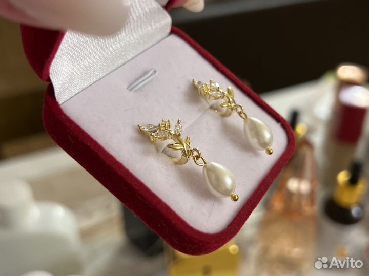 Серьги с жемчугом (новые)