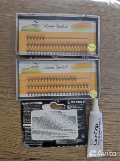 Ресницы + клей