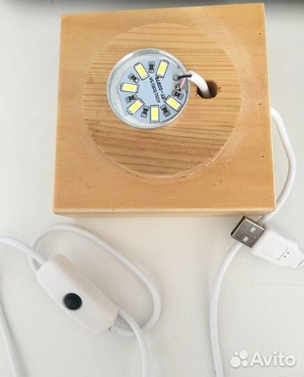 Зеркальный интерьерный ночник сфера 3 D Фейерверк