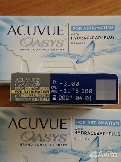 Линзы acuvue oasys astigmatism двухнедельные