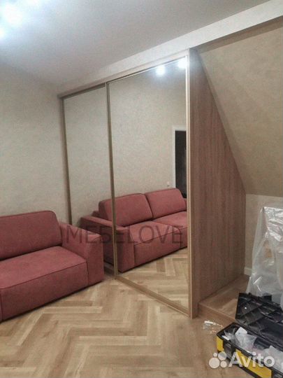 Шкаф купе встроен на заказ от фабрики в прихожую