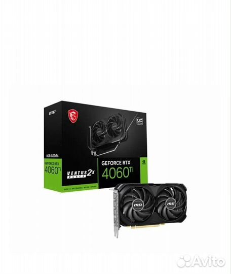 Видеокарта MSI RTX4060Ti ventus 2X black 8G OC