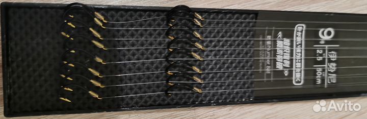 Готовый набор для рыбалки крючки #9 с леской 8 пар