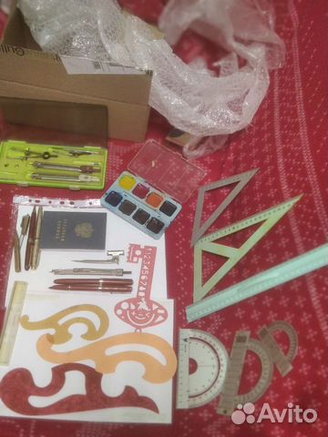 Линейки.готовальня.канцелярия