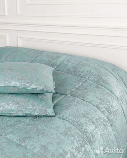 Покрывало Зарина бирюза новое плед на кровать